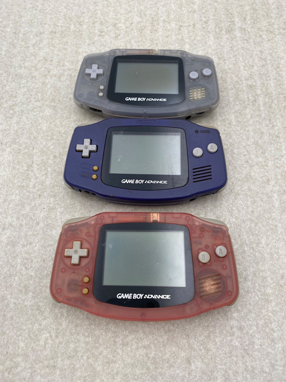 ゲームボーイアドバンス 本体 ジャンク品 3点