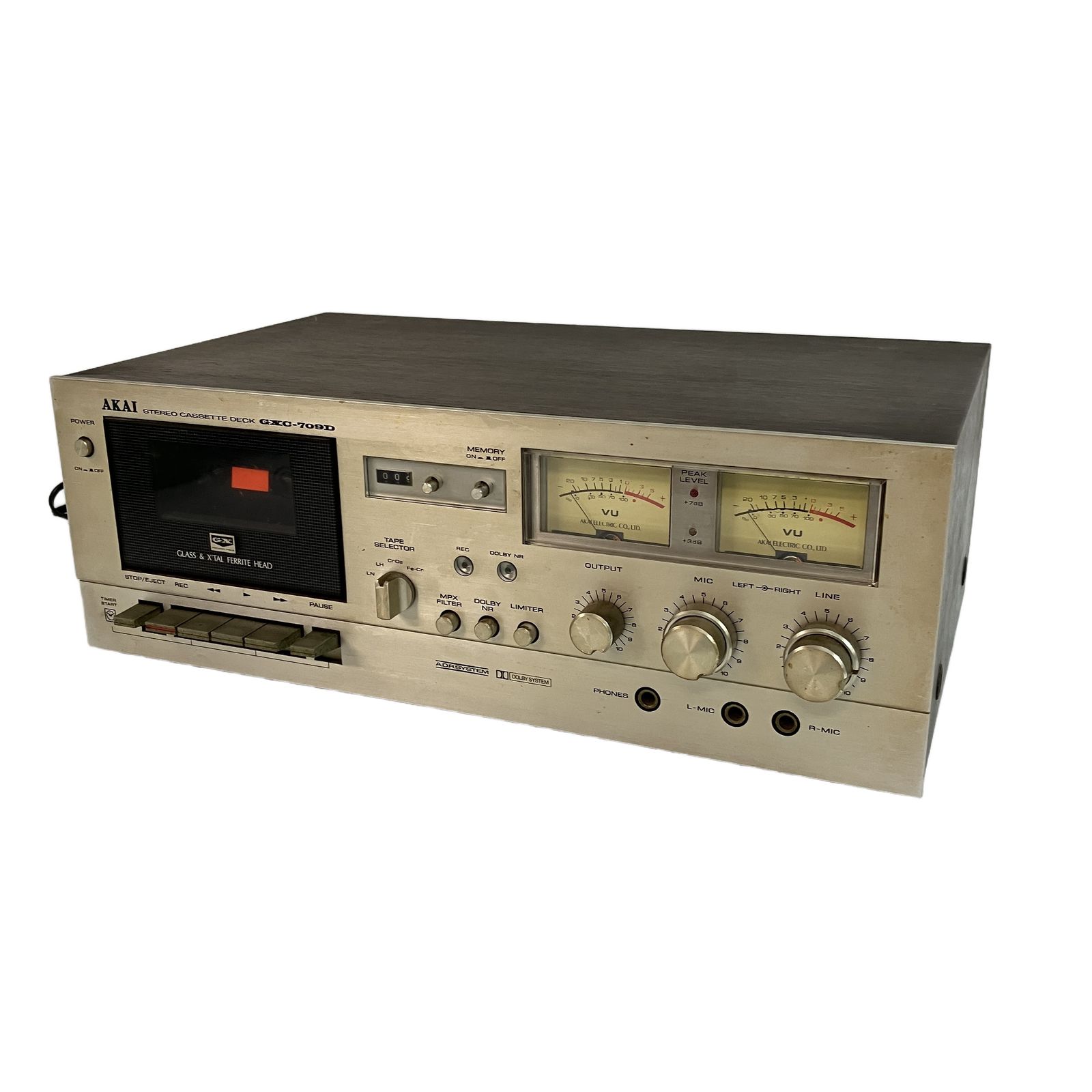AKAI GXC-709D ステレオ カセット デッキ 音響機材 録音 再生機器 アカイ ジャンク C11337293 17,360円