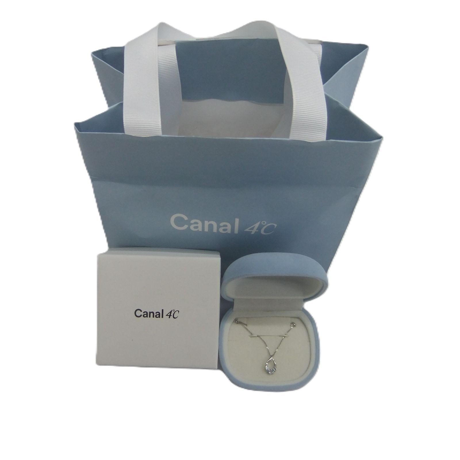 Canal 4℃（カナルヨンドシー）/ シルバーネックレス しずく（ドロップ）モチーフ