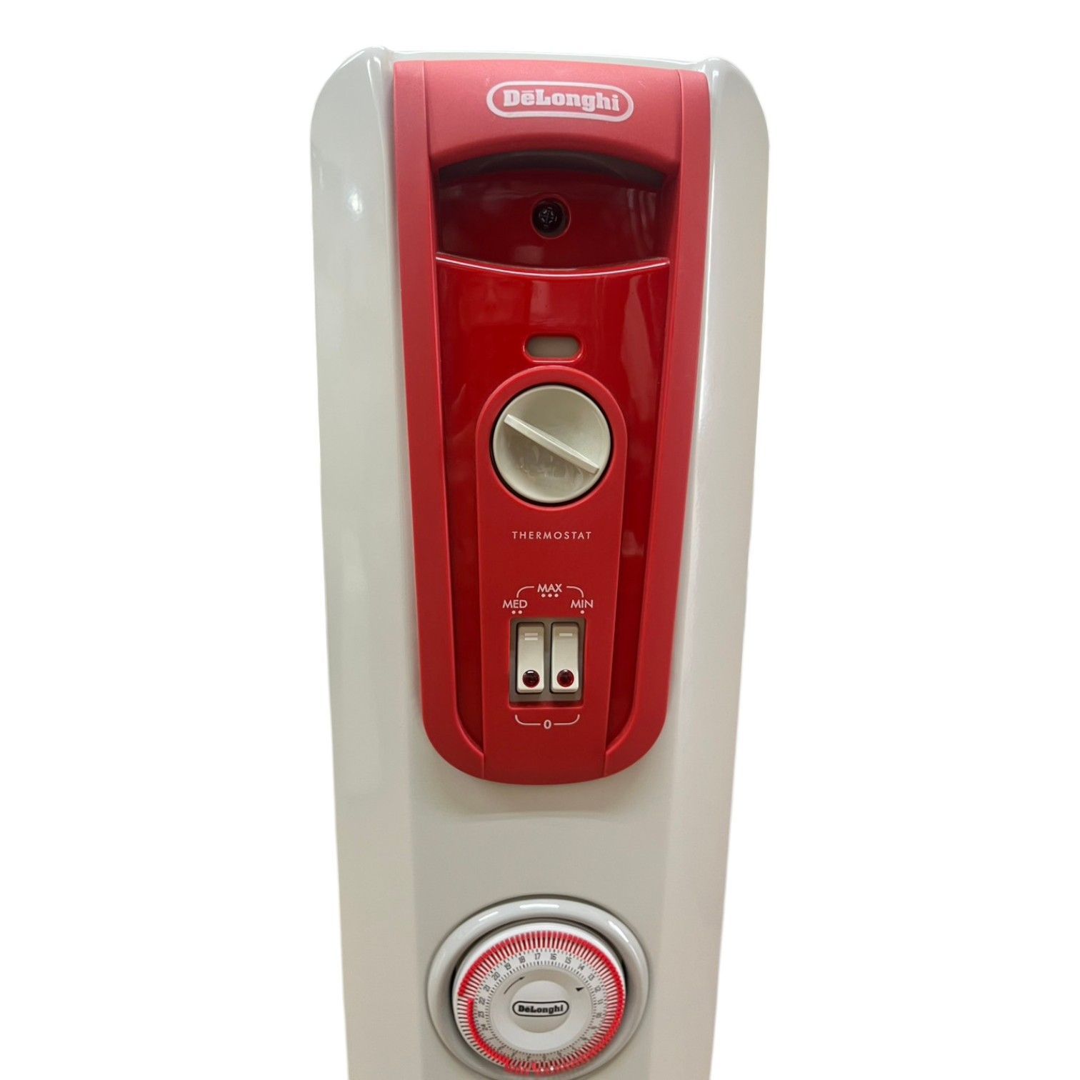 DeLonghi オイルヒーター デロンギオイルヒーター ホワイト 赤 動作 