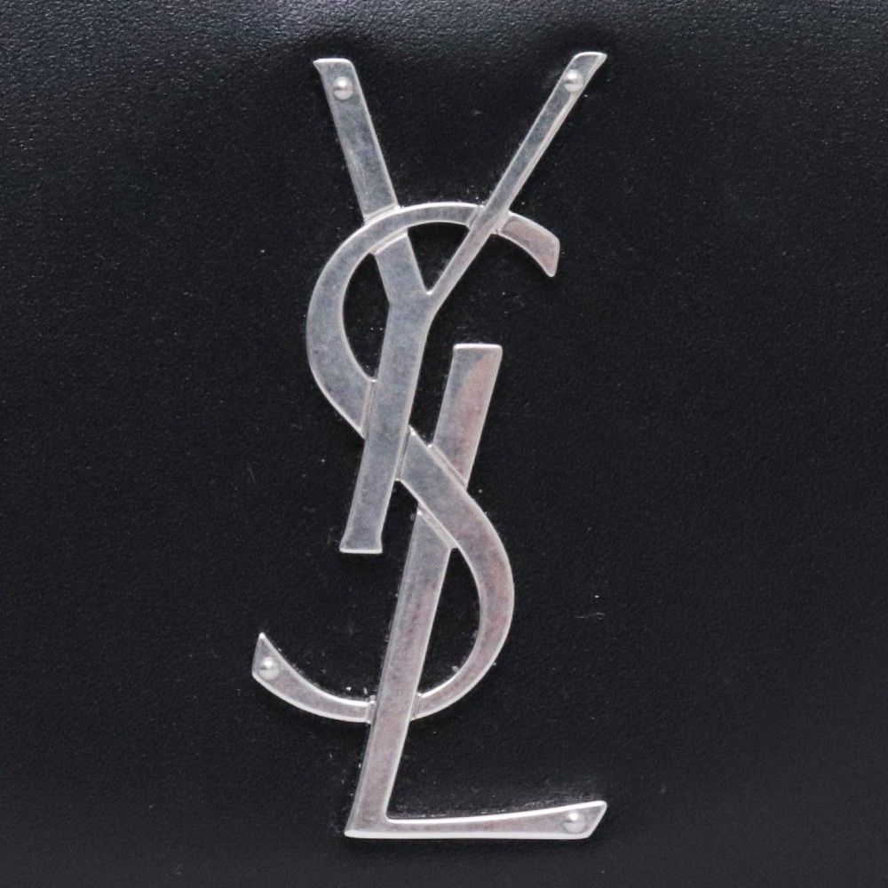 SAINT LAURENT YSLロゴ カサンドラ ラウンドファスナー 長財布