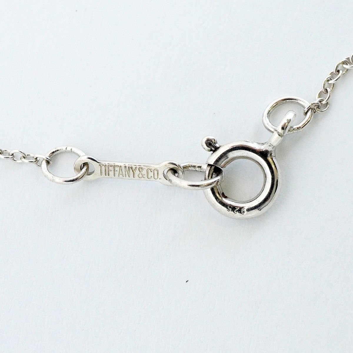 6jfb0006-k】ティファニー ネックレス ビーン シルバー925【中古