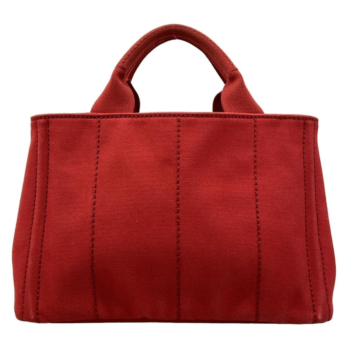 PRADA(プラダ) トートバッグ CANAPA レッド - メルカリ