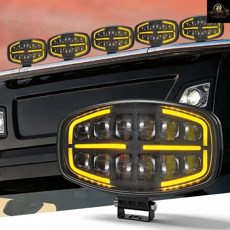 9インチLEDライト スカニア オフロード ドライビング スポットライト トラックマン ヘッドライト SUV ピックアップ フォード ホワイト ホワ