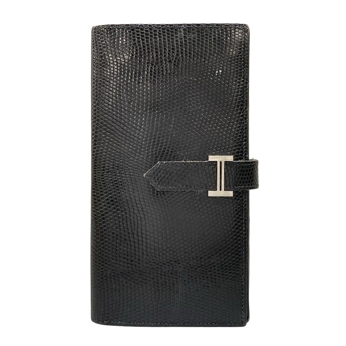 HERMES(エルメス) 長財布 ベアンスフレ 黒 新型金具/シルバー金具