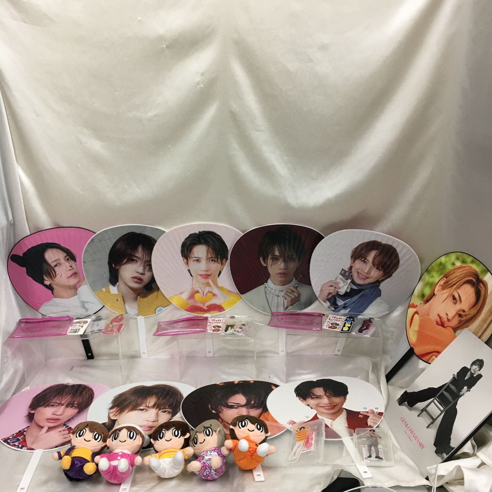 三沢店19-9-0604] 岩橋玄樹 うちわ、アクスタ、ぬいぐるみ グッズ 