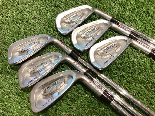 【中古】 ピン ANSER 6S アイアンセット IR PING AWT (フレックスS) メンズ 男性用 右利き 右用 Cランク ゴルフクラブ