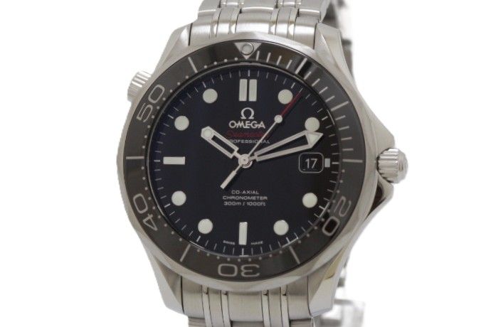 OMEGA オメガ シーマスター ダイバー300M・コーアクシャル 212.30.41.20.01.003 腕時計 ウォッチ SS ステンレススチール 自動巻き ブラック文字盤 メンズ【中古】460