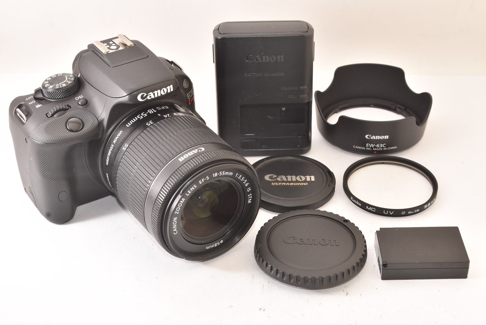 Canon キャノン EOS Kiss X7 + 18-55mm IS STM レンズキット ショット数843回 デジタル一眼レフカメラ J2606012