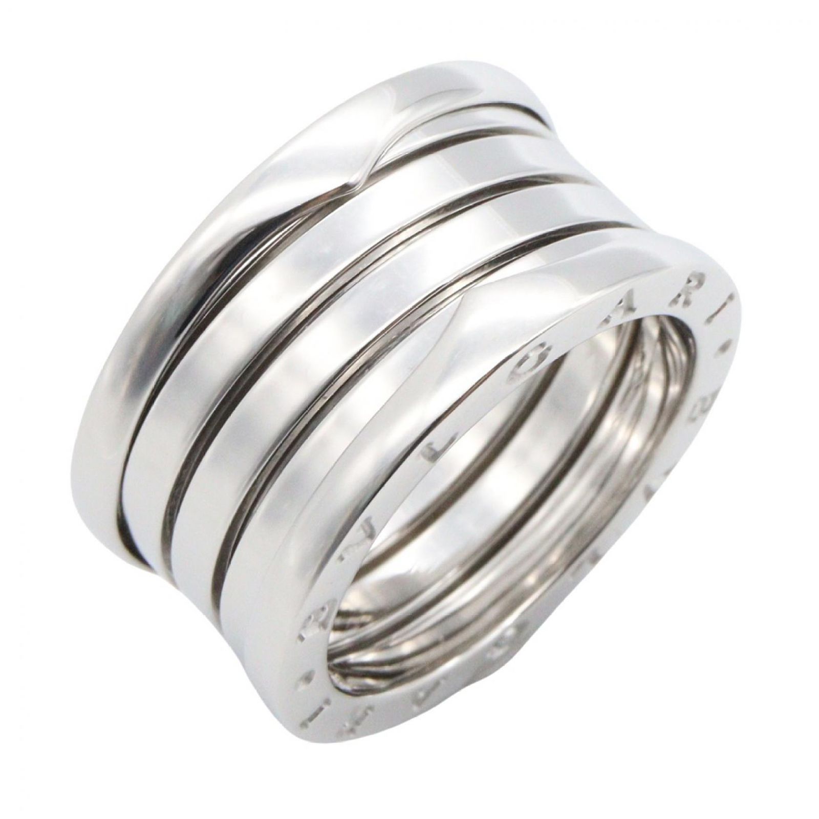 ブルガリ BVLGARI リング・指輪 B-zero1 ビーゼロワン リング 4バンド 346594 K18WG（ホワイトゴールド） B-zero1 リング 4バンド ユニセックス Used A