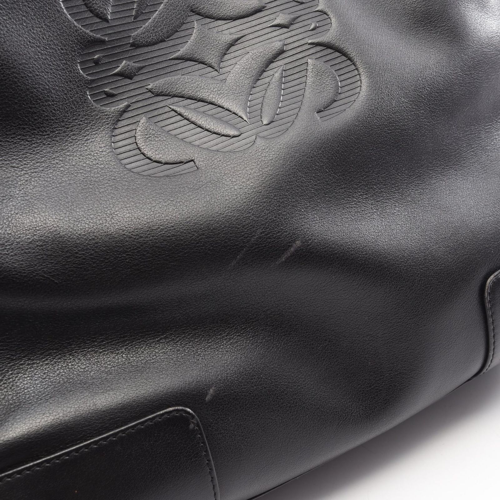 ロエベ LOEWE ショルダーバッグ アナグラム ブラック レザー 
