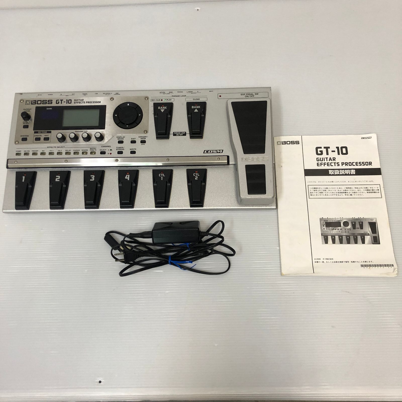 ▲BOSS GT-10 Guitar Effects Processor ボス マルチエフェクター ※通電のみ確認済み 現状品 smgk096970