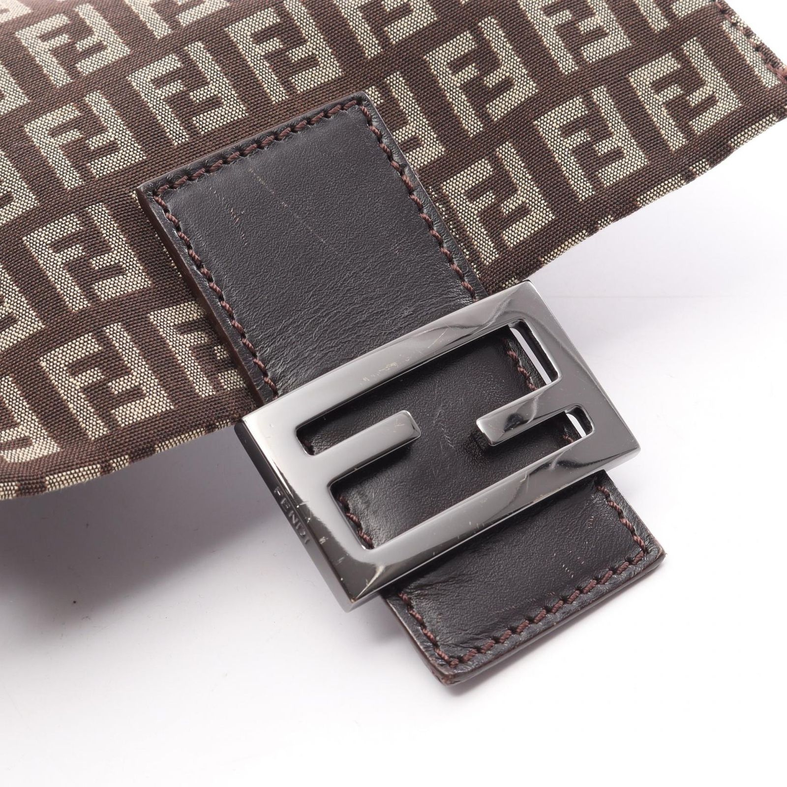 フェンディ FENDI ショルダーバッグ ズッキーノ ダークブラウン 