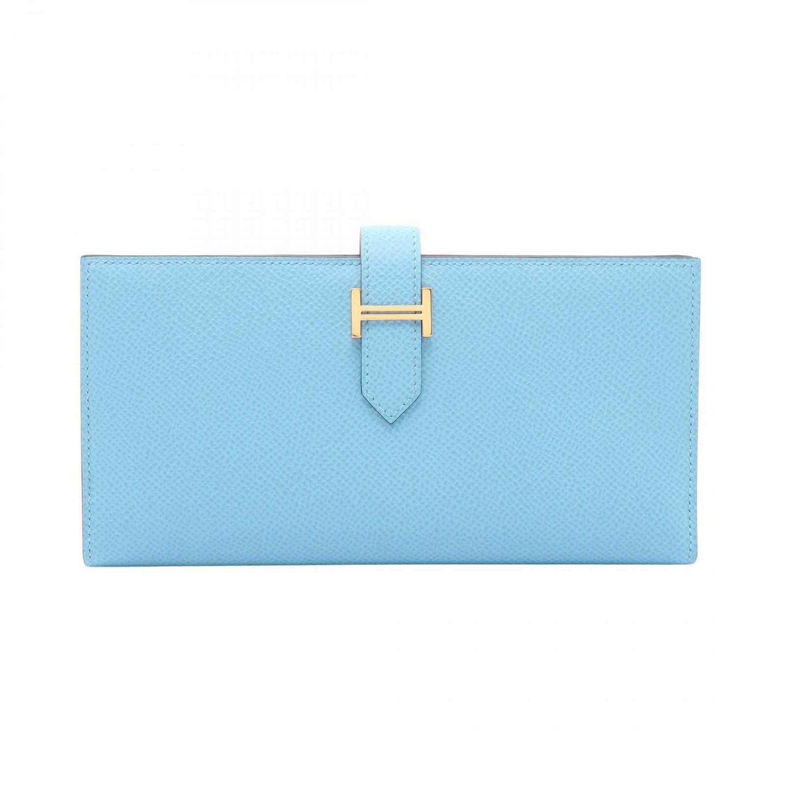 エルメス HERMES 二つ折り長財布 ベアンスフレ ヴェルソ セレステ/ヴェールジェイド レザー ベアンスフレ ヴェルソ セレスト/ヴェールジェイド レディース