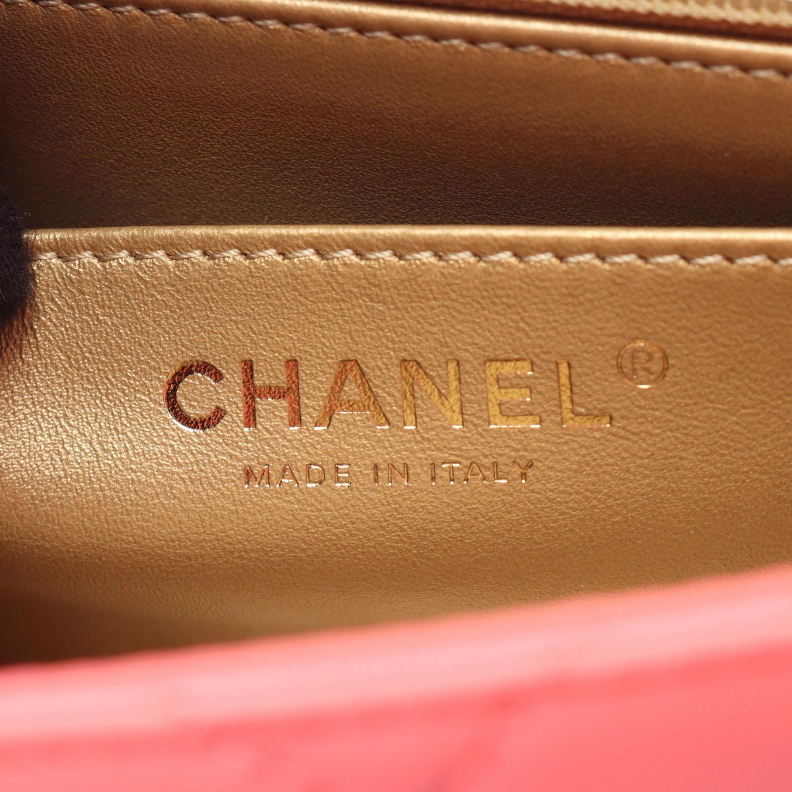 シャネル CHANEL ショルダーバッグ マトラッセ コーラルピンク 