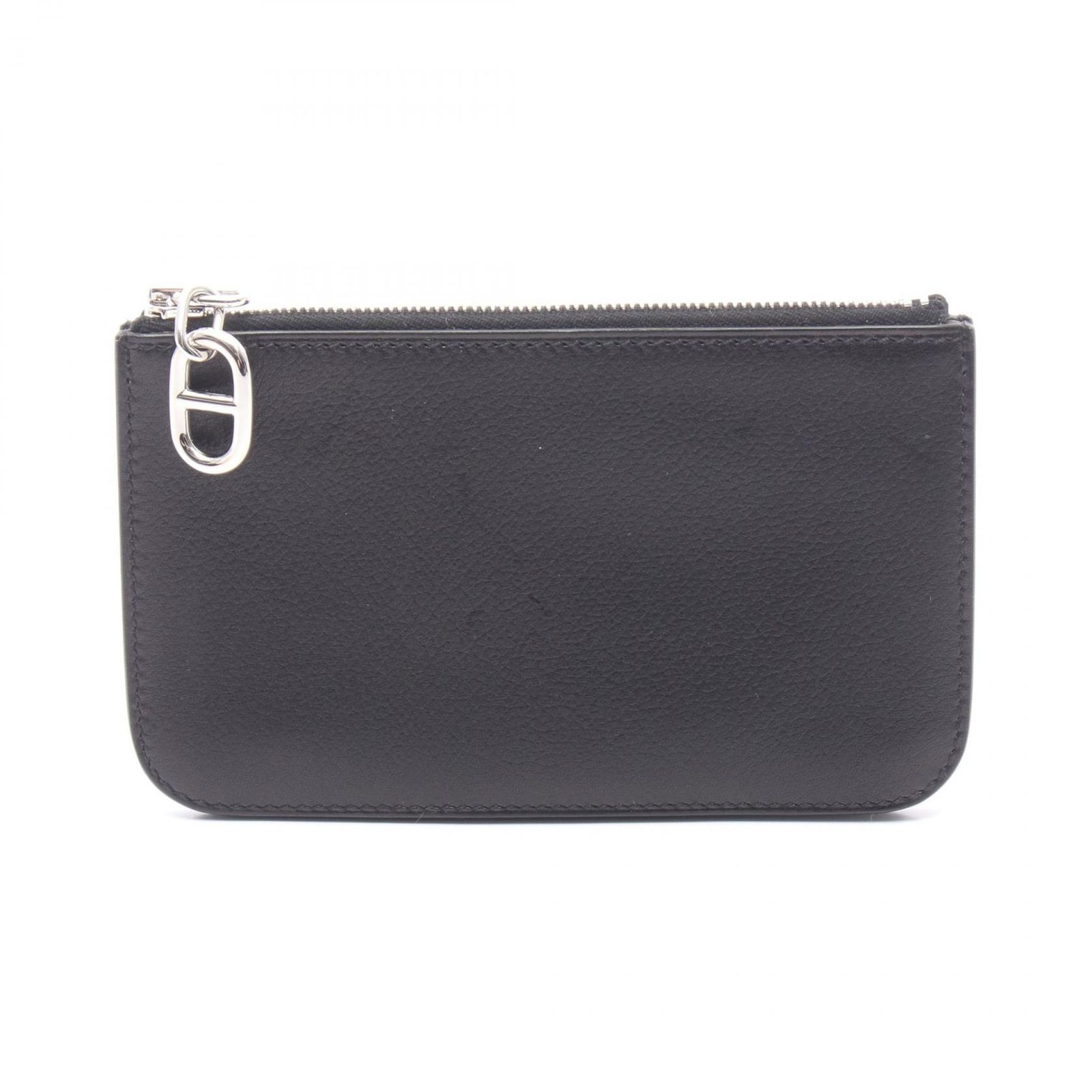 エルメス HERMES コインケース ジップアンゴー シェーヌダンクル H086343CK89 ブラック レザー ジップアンゴー シェーヌ・ダンクル ブラック ユニセックス Used A