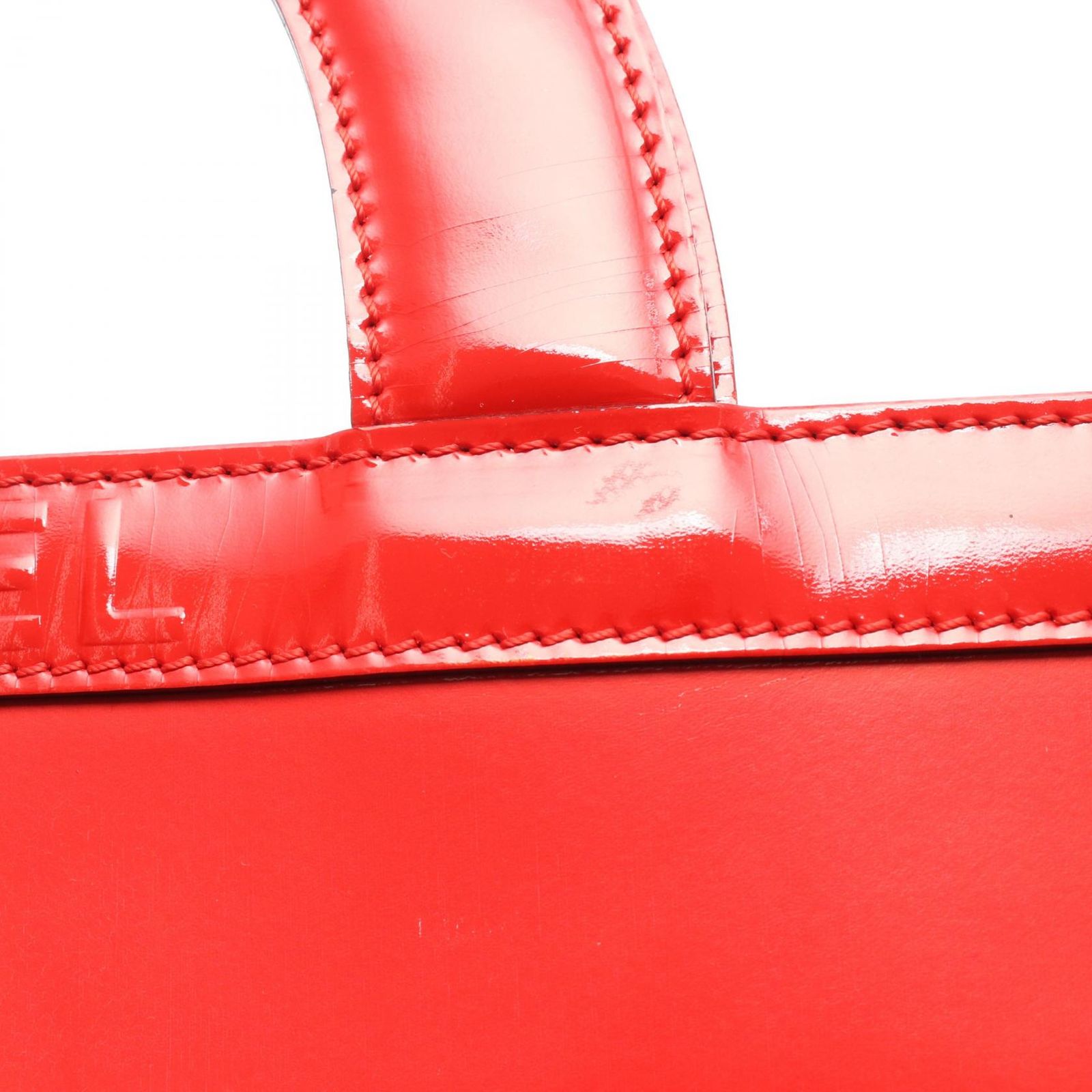 シャネル CHANEL トートバッグ チョコバー マドモアゼル レッド 