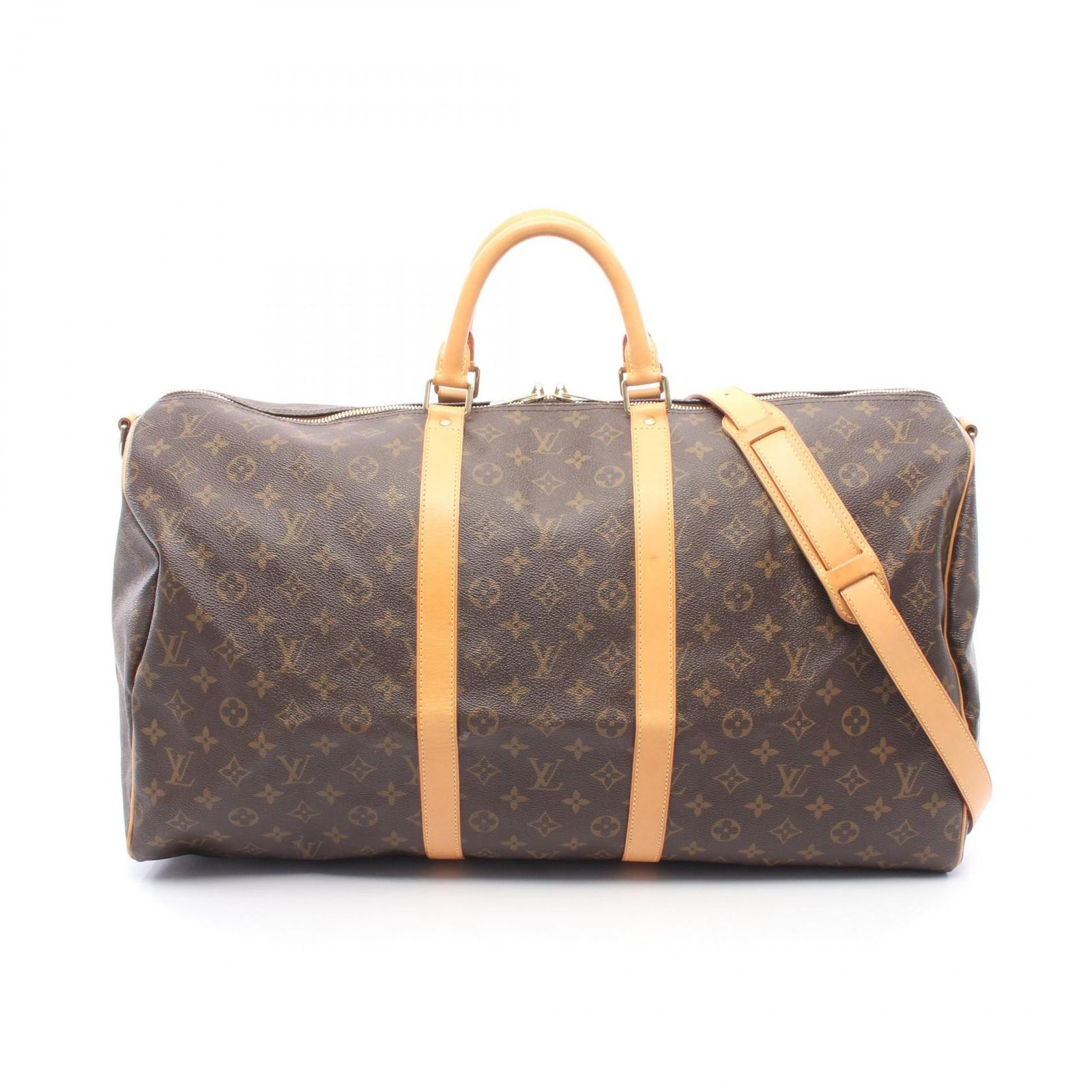 ルイ・ヴィトン LOUIS VUITTON ボストンバッグ キーポル55 2WAY M41424 PVCコーティングキャンバス レザー キーポル・バンドリエール55 ユニセックス Used A