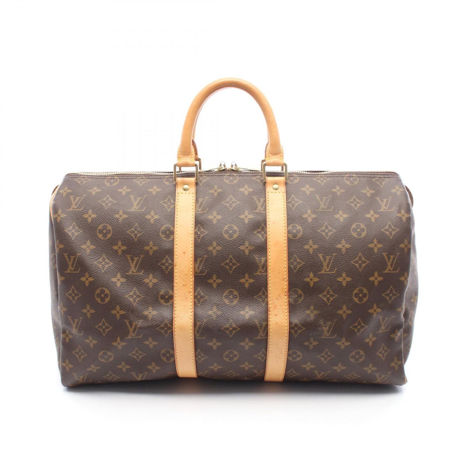 ルイ・ヴィトン LOUIS VUITTON ボストンバッグ キーポル45 M41428 PVCコーティングキャンバス レザー キーポル45 ユニセックス Used B