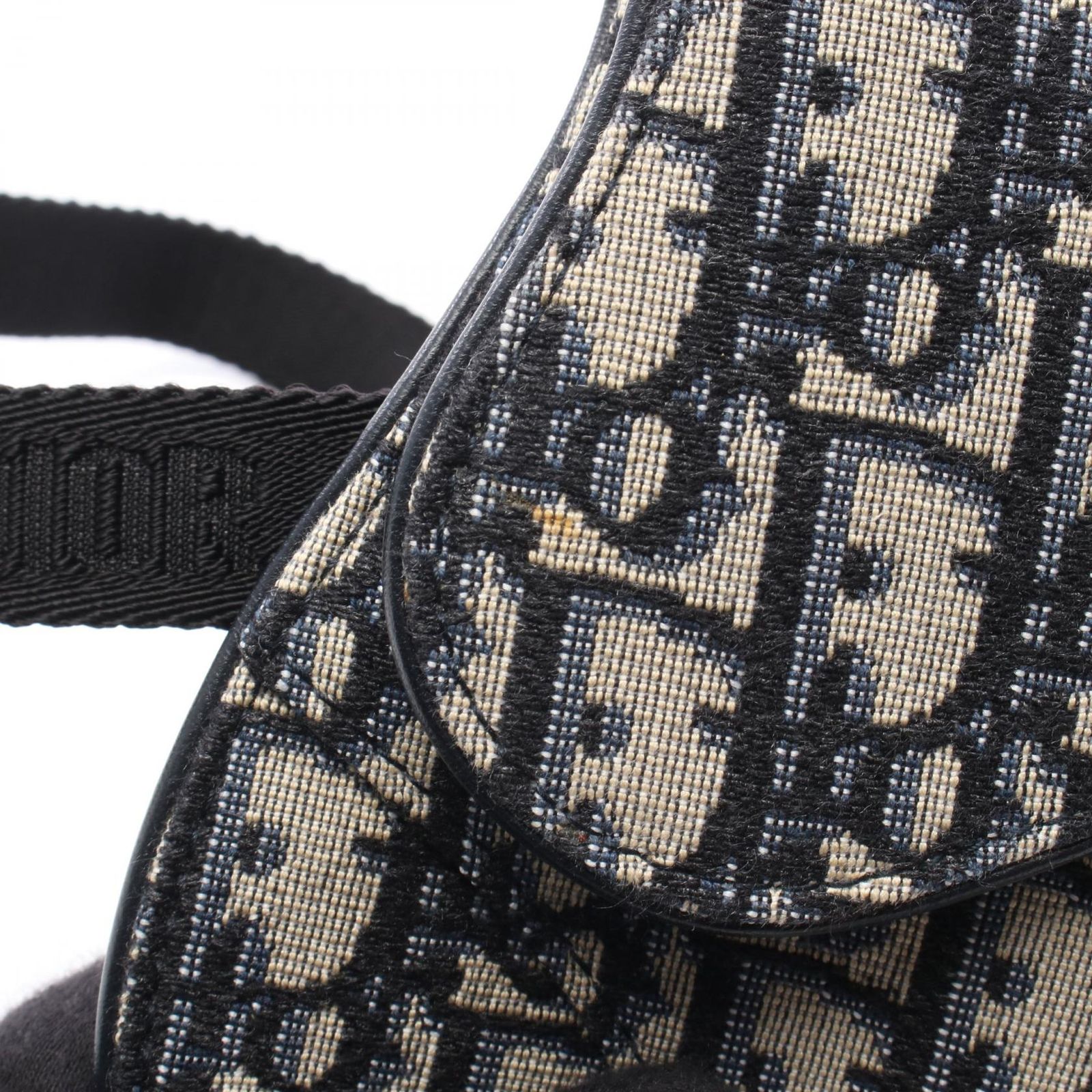 ディオール Dior ウエストバッグ SADDLE サドル オブリーク ネイビー 