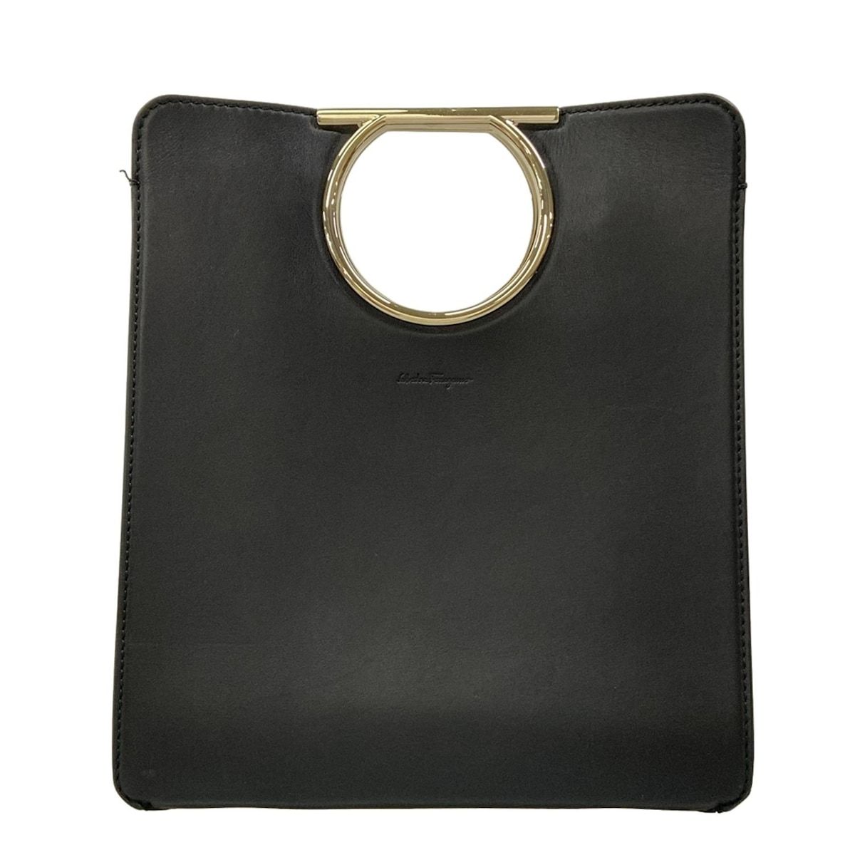 FERRAGAMO/SalvatoreFerragamo(サルバトーレフェラガモ) ハンドバッグ ガンチーニ FZ-21H013 黒 レザー