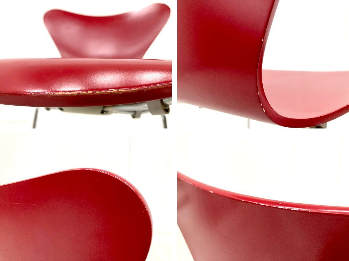 B)Fritz Hansen/フリッツハンセン□セブンチェア□ラッカー/レッド