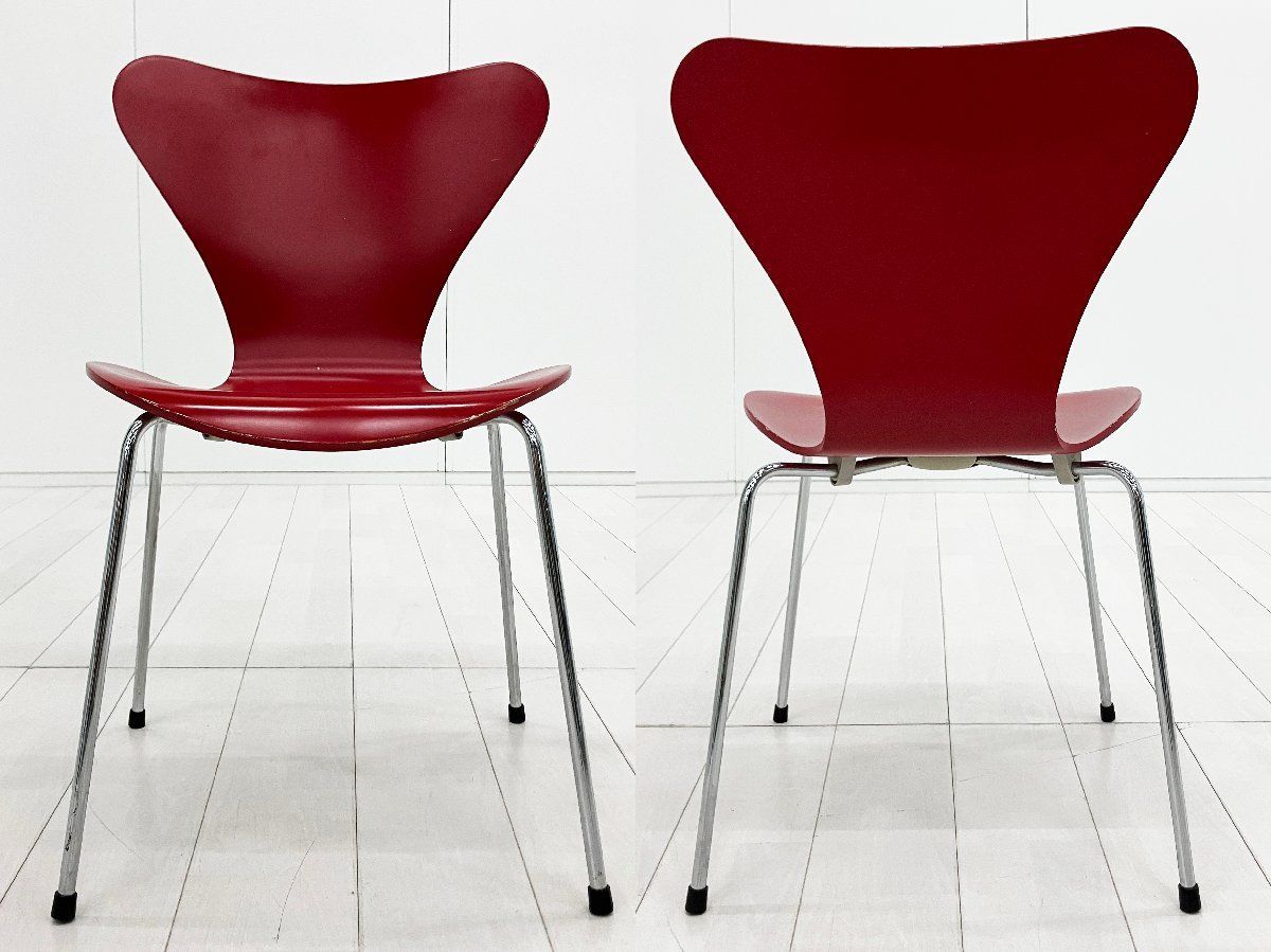 B)Fritz Hansen/フリッツハンセン□セブンチェア□ラッカー/レッド