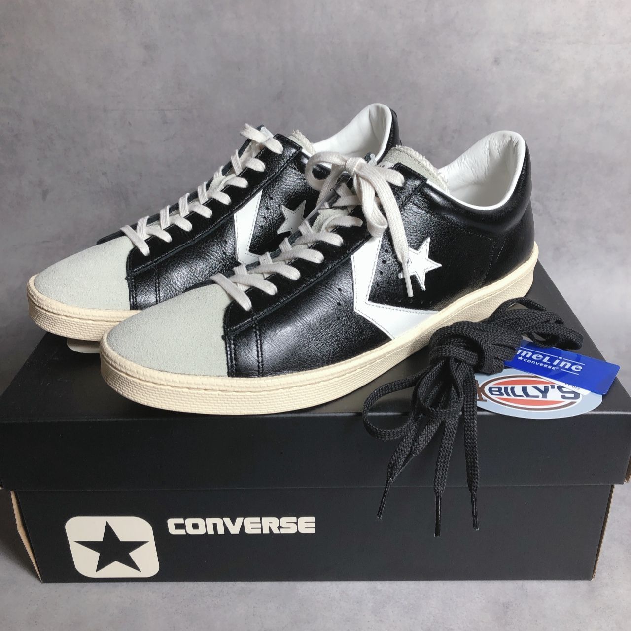 PQ426◇CONVERSE /SOMA : PRO LEATHER J VTG OX◇29cm◇グレー/黒 