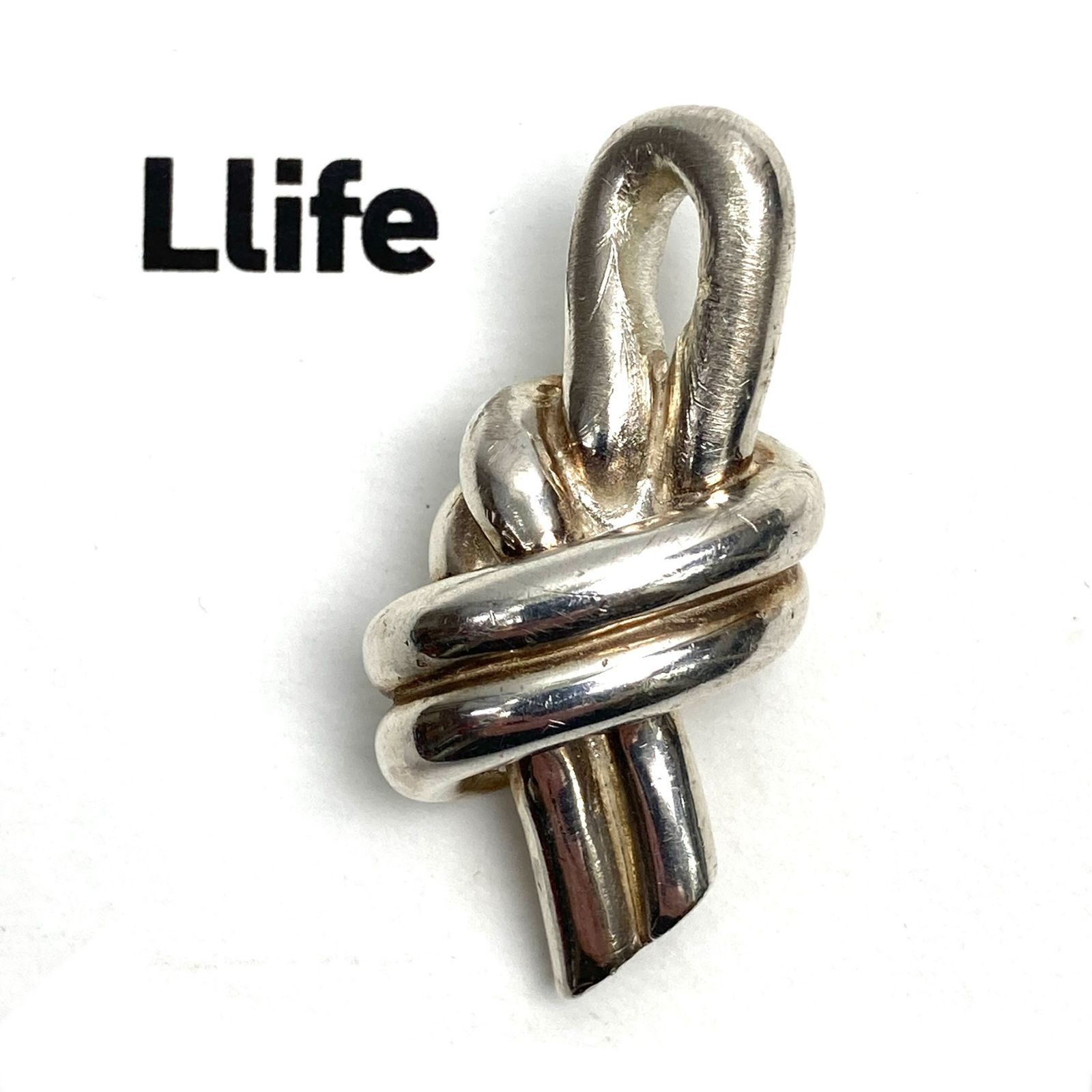 t) Llife ライフ KNOT ノットモチーフ ペンダントトップ SV925トップのみ 重量：約35.5g 箱付属 ※ 中古 12,008円
