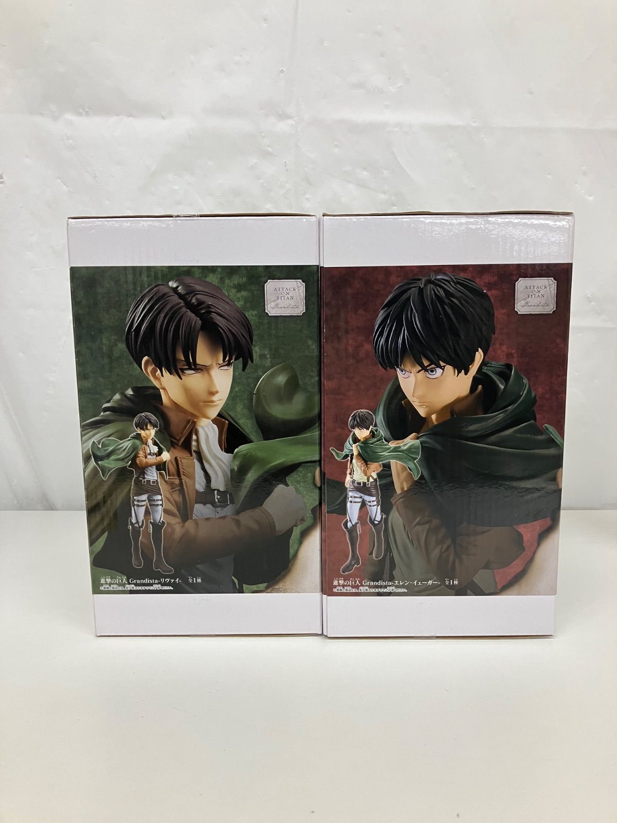 未開封 進撃の巨人 Grandista リヴァイ エレン イェーガー フィギュア 