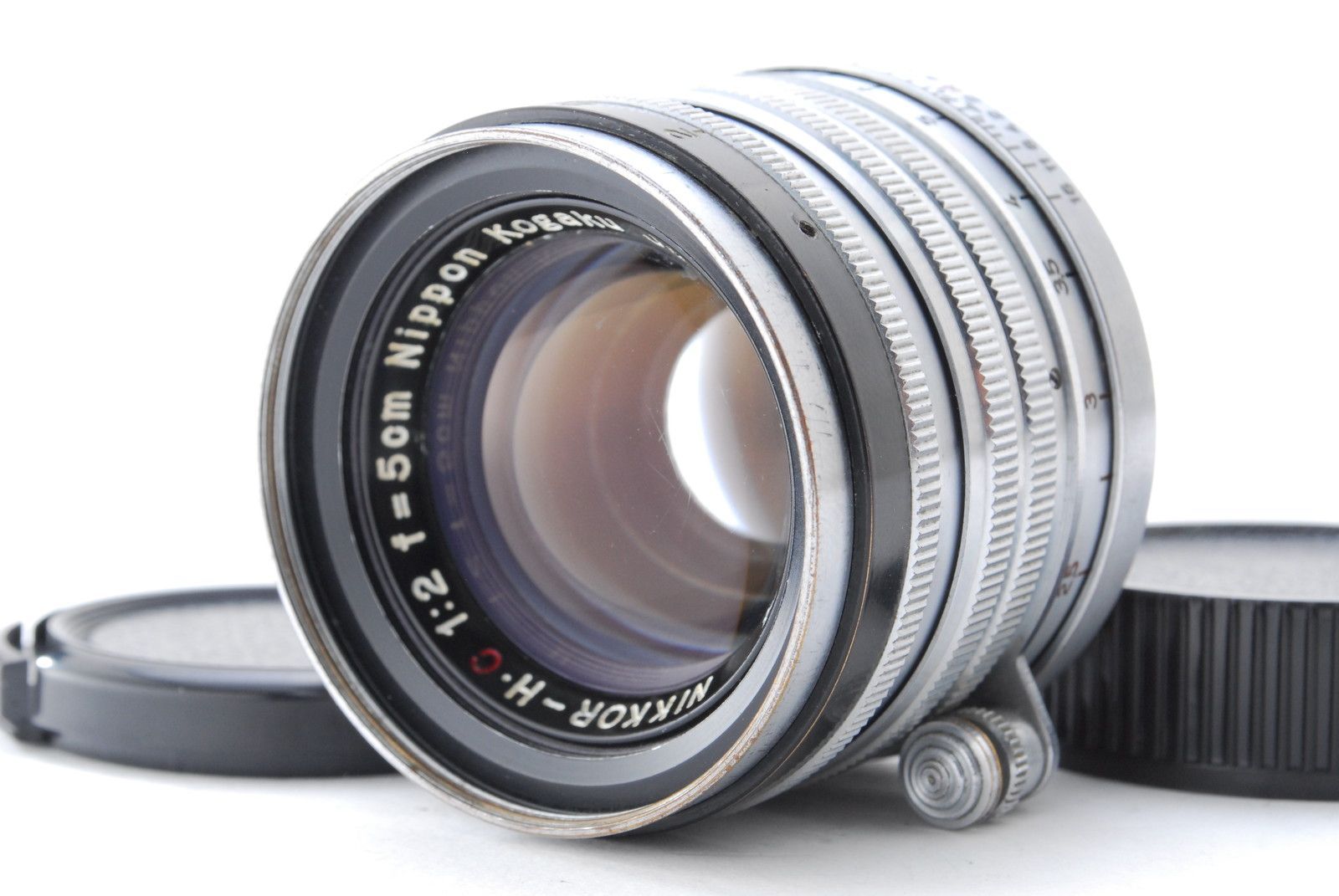 ブラックベルト！【美品】日本光学 ニコン レンズ Nippon Kogaku Nikon H.C HC 5cm 50mm F/2 MF Lens LTM L39 #A0977T260426