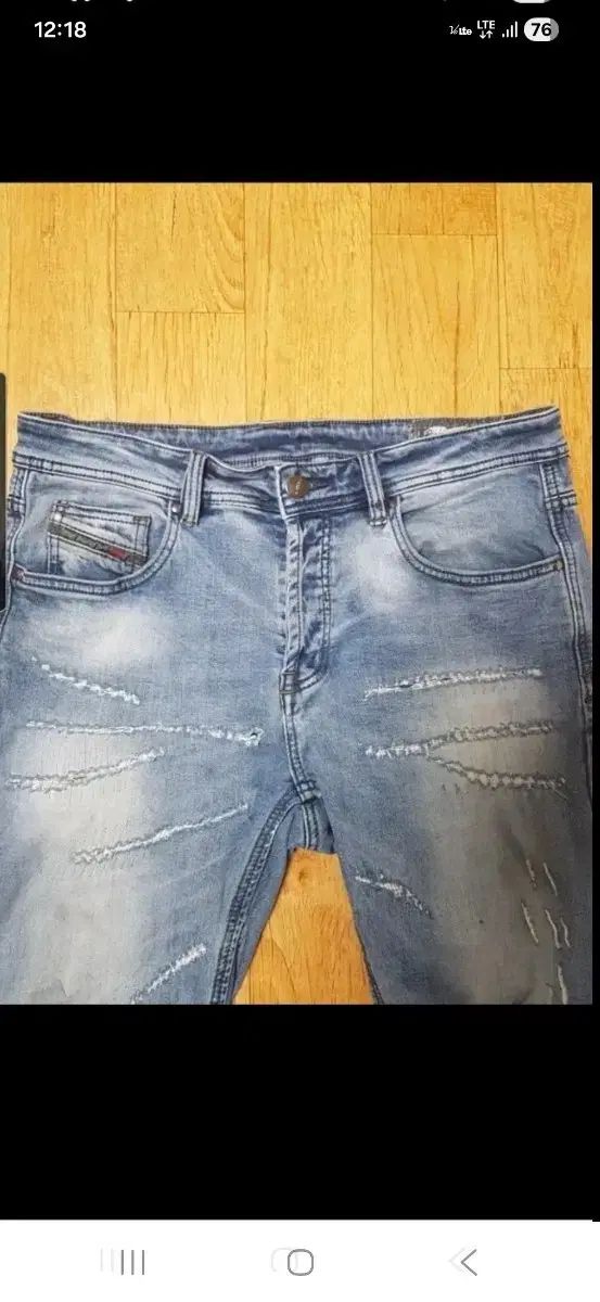 (高品質正規品)DIESEL デニム ダメージ ウォッシュ デニム ストレッチ ジーンズ 31 32インチ