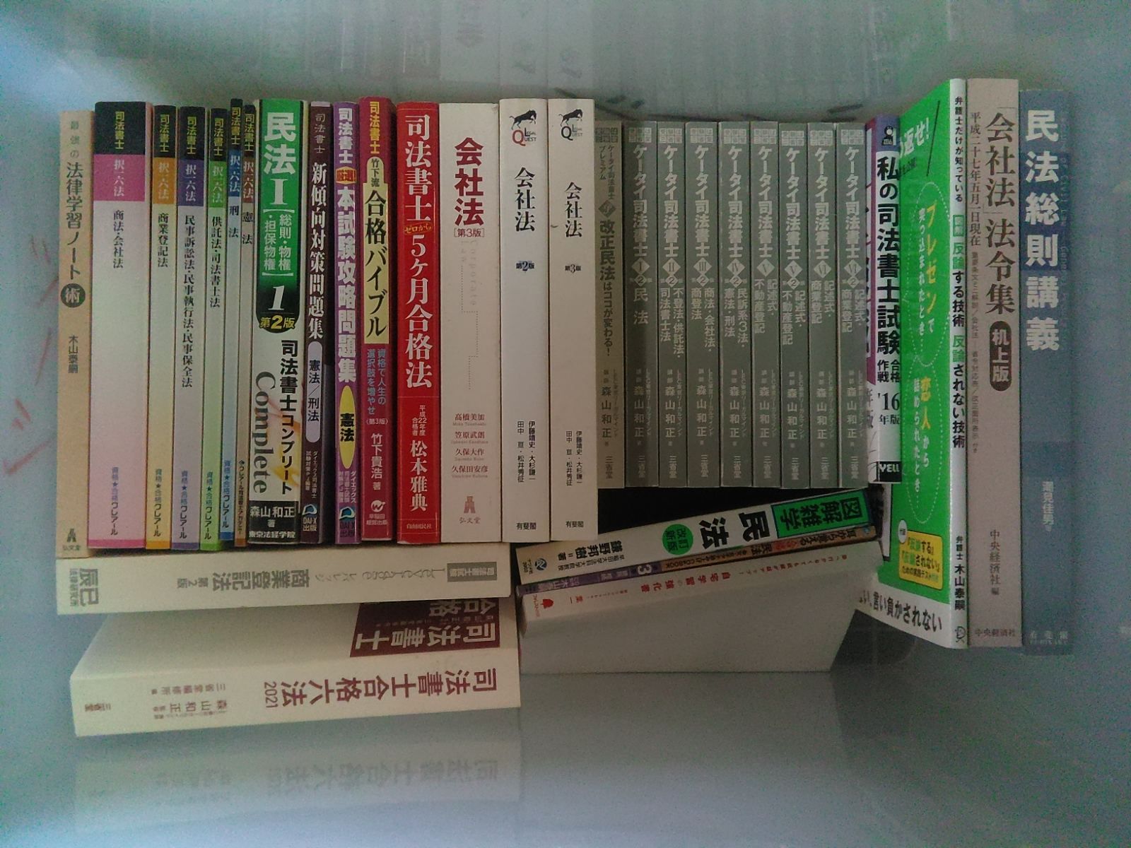 司法書士試験 参考書・問題集まとめ LEC クレアール オートマ 会社法 ほか