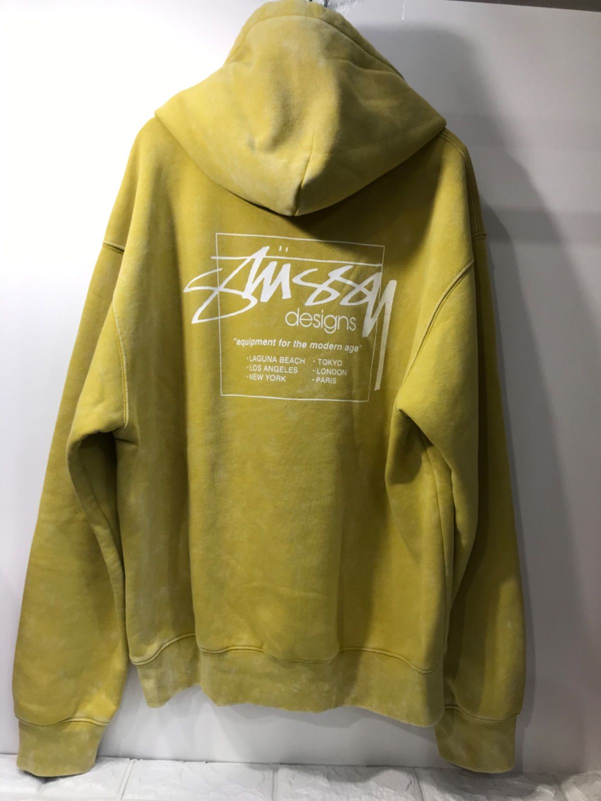 STUSSY パーカー　ウォッシュド加工