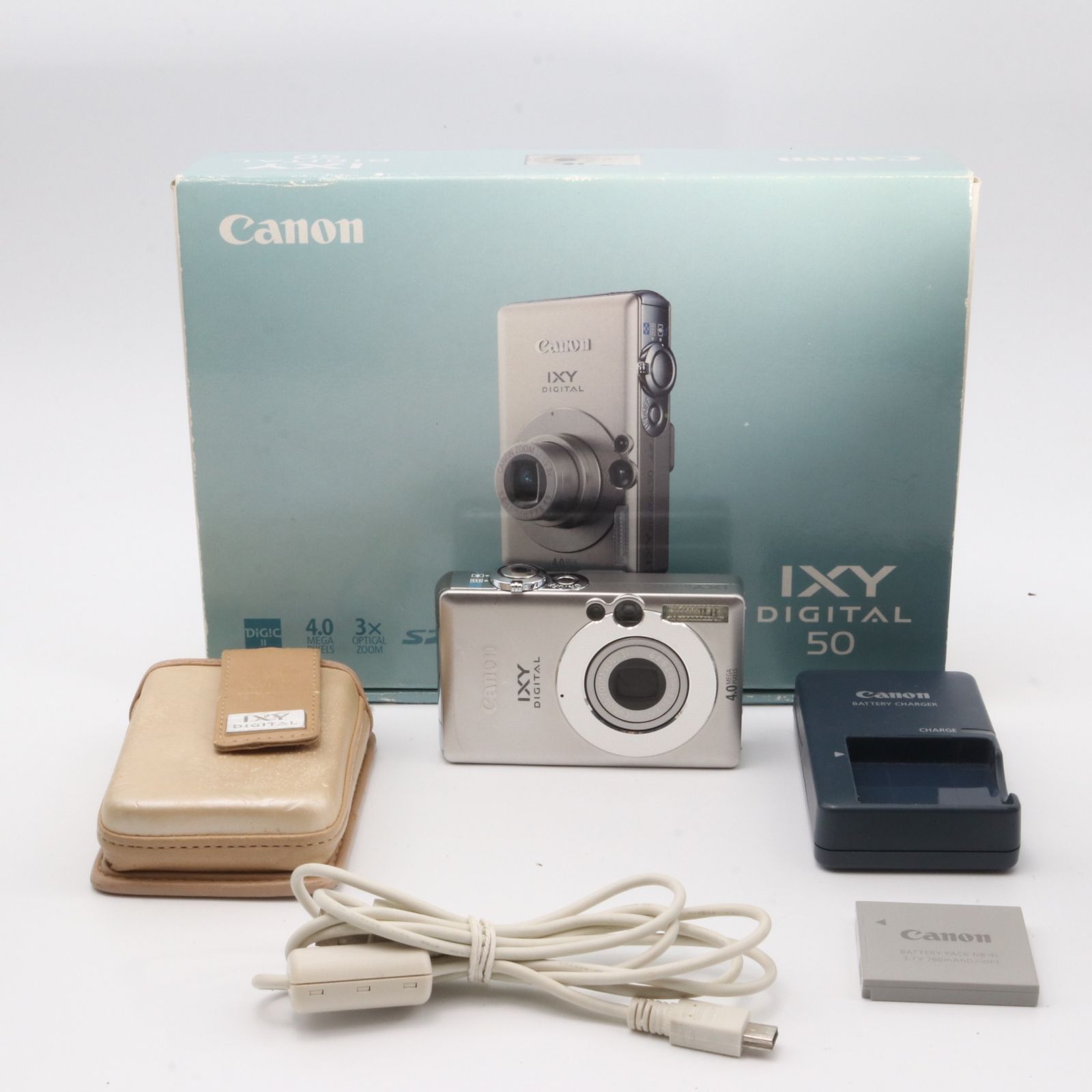 カメラ、光学機器 キヤノン Canon IXY Digital 50 シルバー 3x 光学ズーム