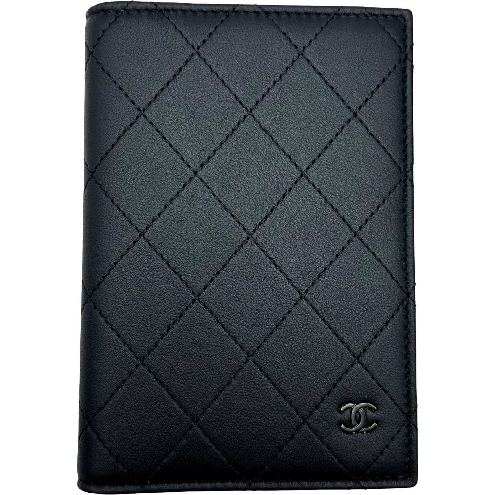 シャネル CHANEL マトラッセ パスケース AP3821 ブラック カーフ レディース パスケース