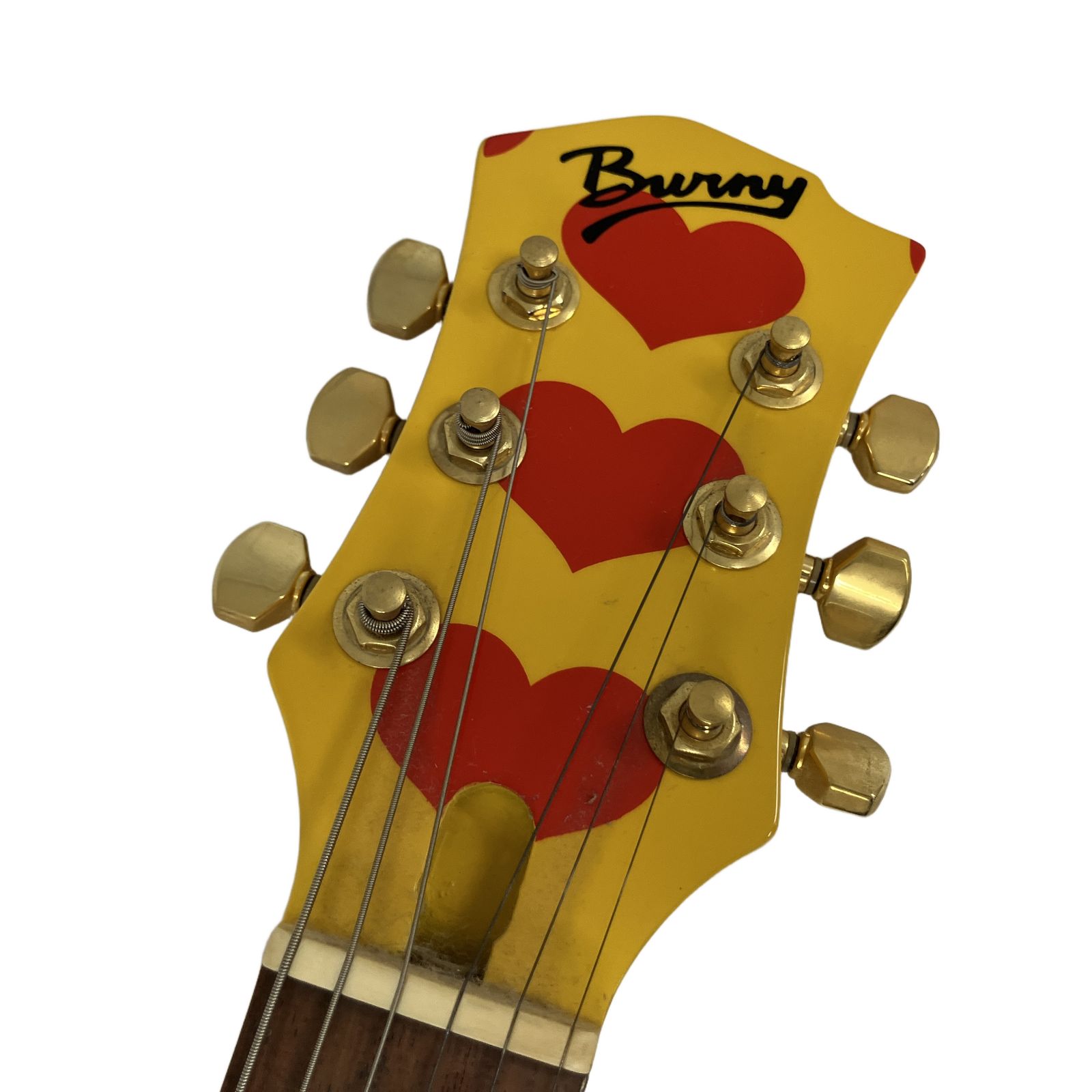 [美品] バーニー YH-JR hideモデル アンプ内蔵ギター イエローハート Burny YH-JR Yellow Heart Jr. バーニー イエローハート hide モデル