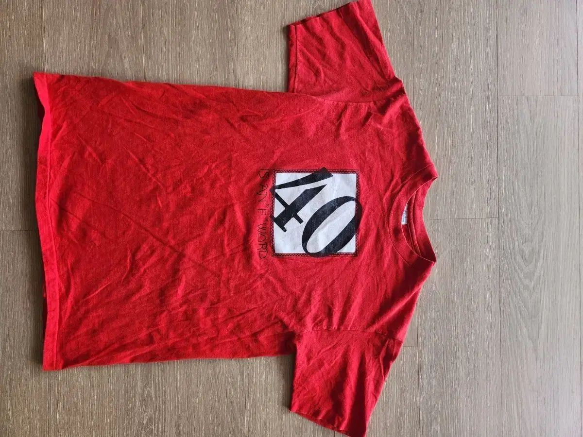 Hanes 90s ヴィンテージ レッド 半袖Tシャツ L
