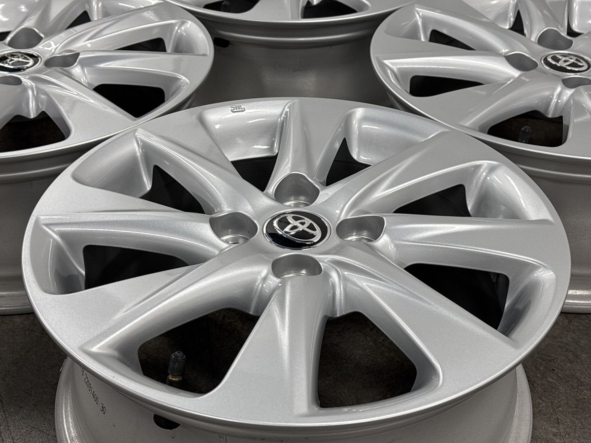 新車外し品】トヨタ アクア 純正 15in 6J +45 PCD100 4本セット