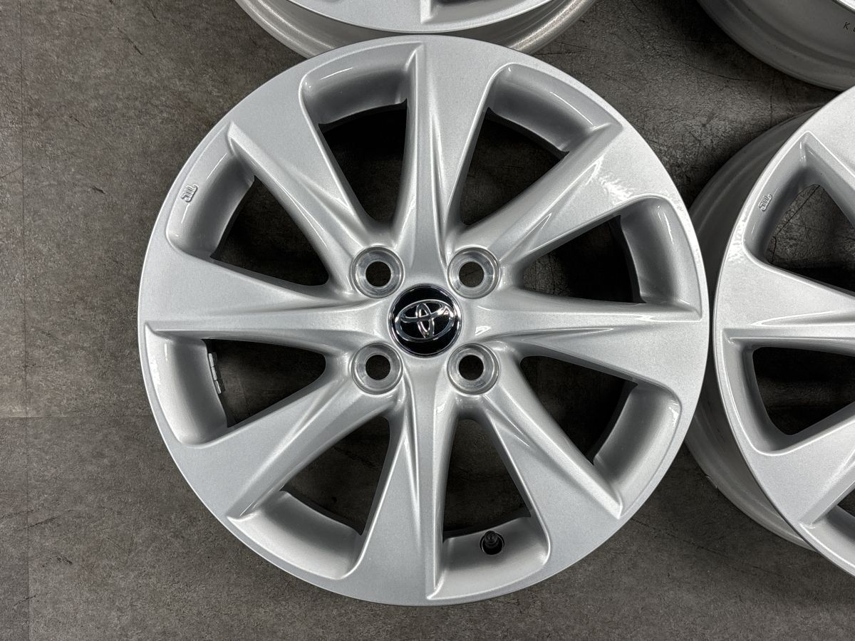 15インチアルミホイール ヤリス、アクア、ヴィッツなど 新車外し品】トヨタ アクア 純正 15in 6J +45 PCD100 4本セット