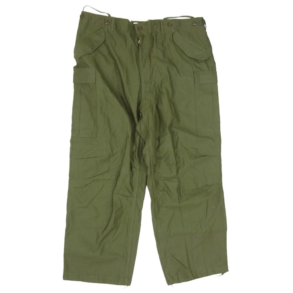 ヴィンテージ VINTAGE 50s 52年製 M51 U.S. ARMY 米軍 ミリタリー カーゴ パンツ カーキ系 XL【極上美品】【中古】