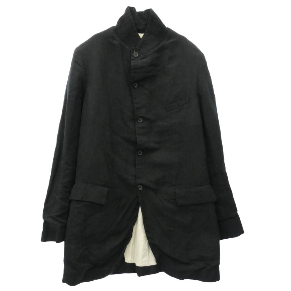 Paul Harnden ポールハーデン Mens Long Blazer ウールリネン メンズロングブレザー ジャケット グレー系 L【中古】 101,815円