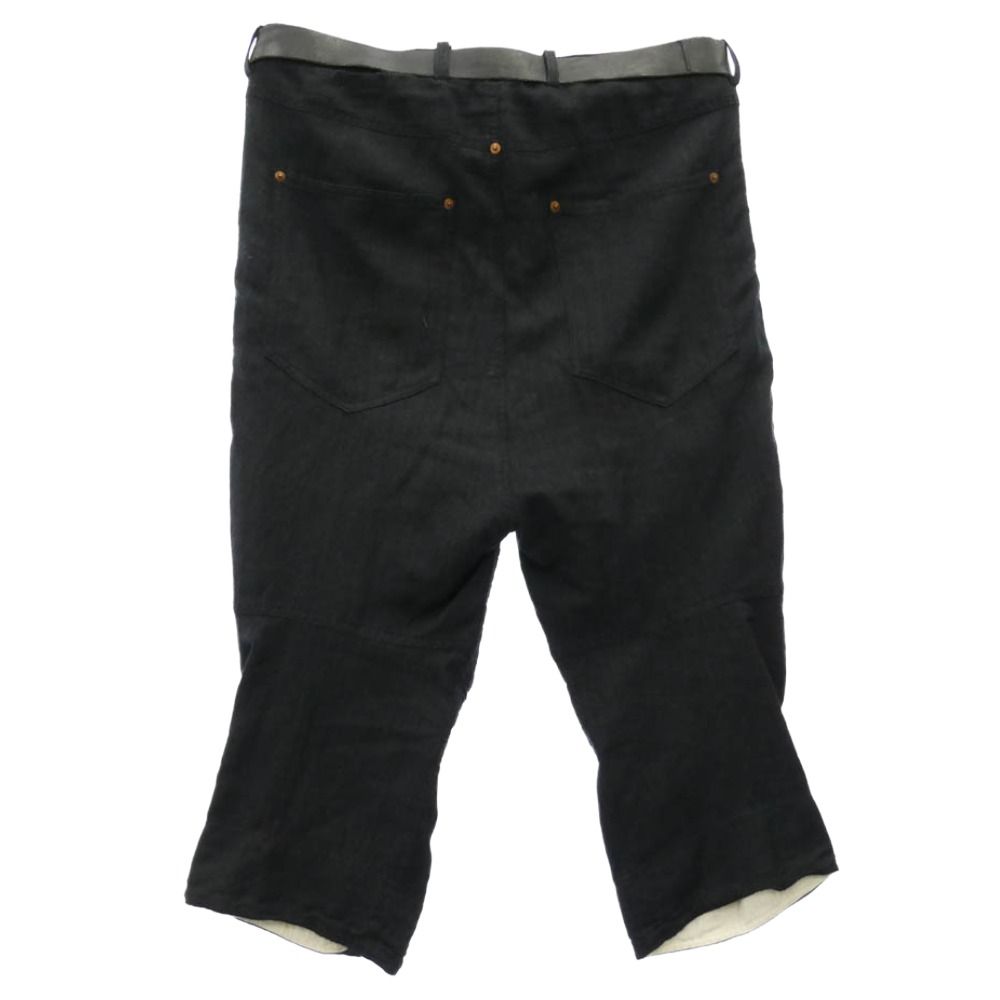 Paul Harnden(ポールハーデン) BeltJeans クロップドパンツ Paul Harnden ポールハーデン Mens Belt Jean レザーベルト ウール