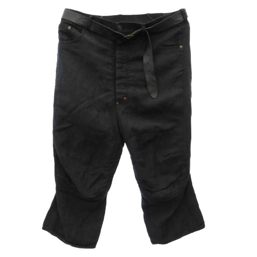 Paul Harnden(ポールハーデン) BeltJeans クロップドパンツ Paul Harnden ポールハーデン Mens Belt Jean レザーベルト ウール