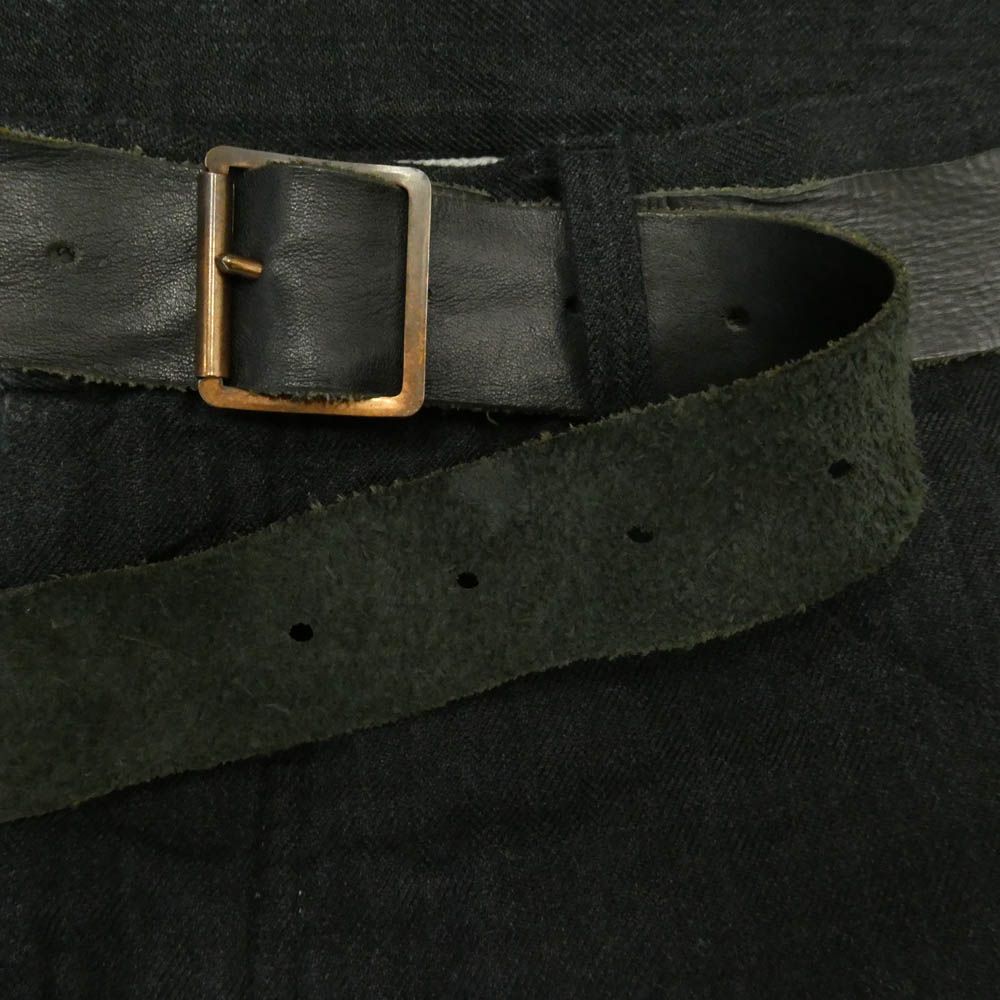 Paul Harnden ポールハーデン Mens Belt Jean レザーベルト ウール