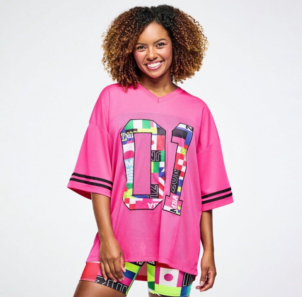 ZUMBA ズンバ　正規品　セットアップ Worldwide Oversized Mesh Top ズンバ 正規品 ZUMBA - メルカリ