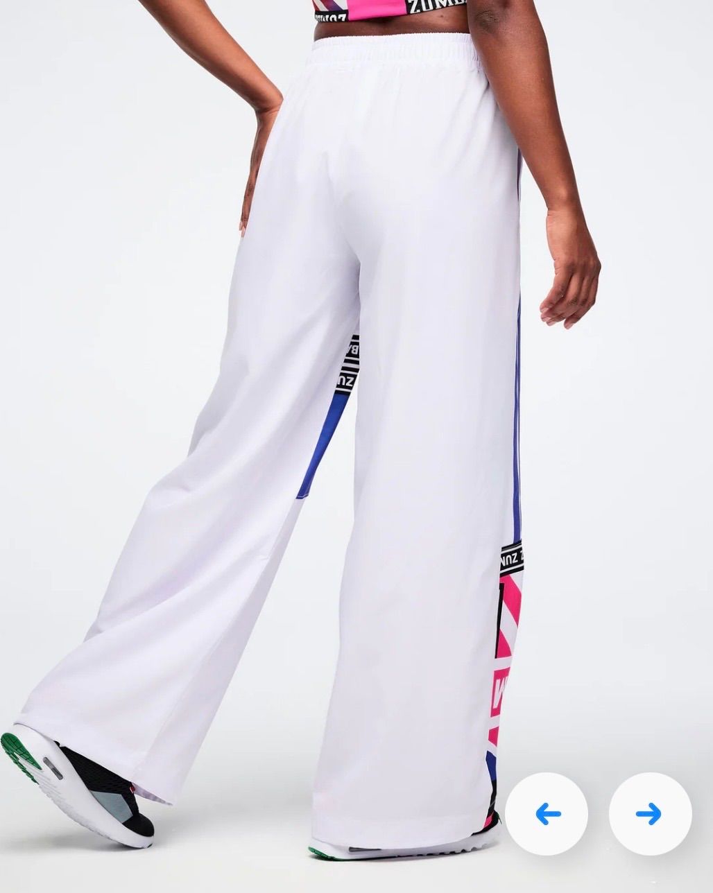 Worldwide High Waisted Wide Leg Track Pants ズンバ 正規品 ZUMBA