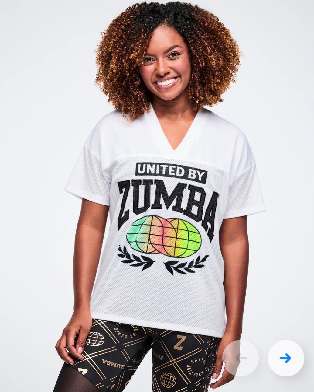 Worldwide V-Neck Mesh Top ズンバ 正規品 ZUMBA - メルカリ