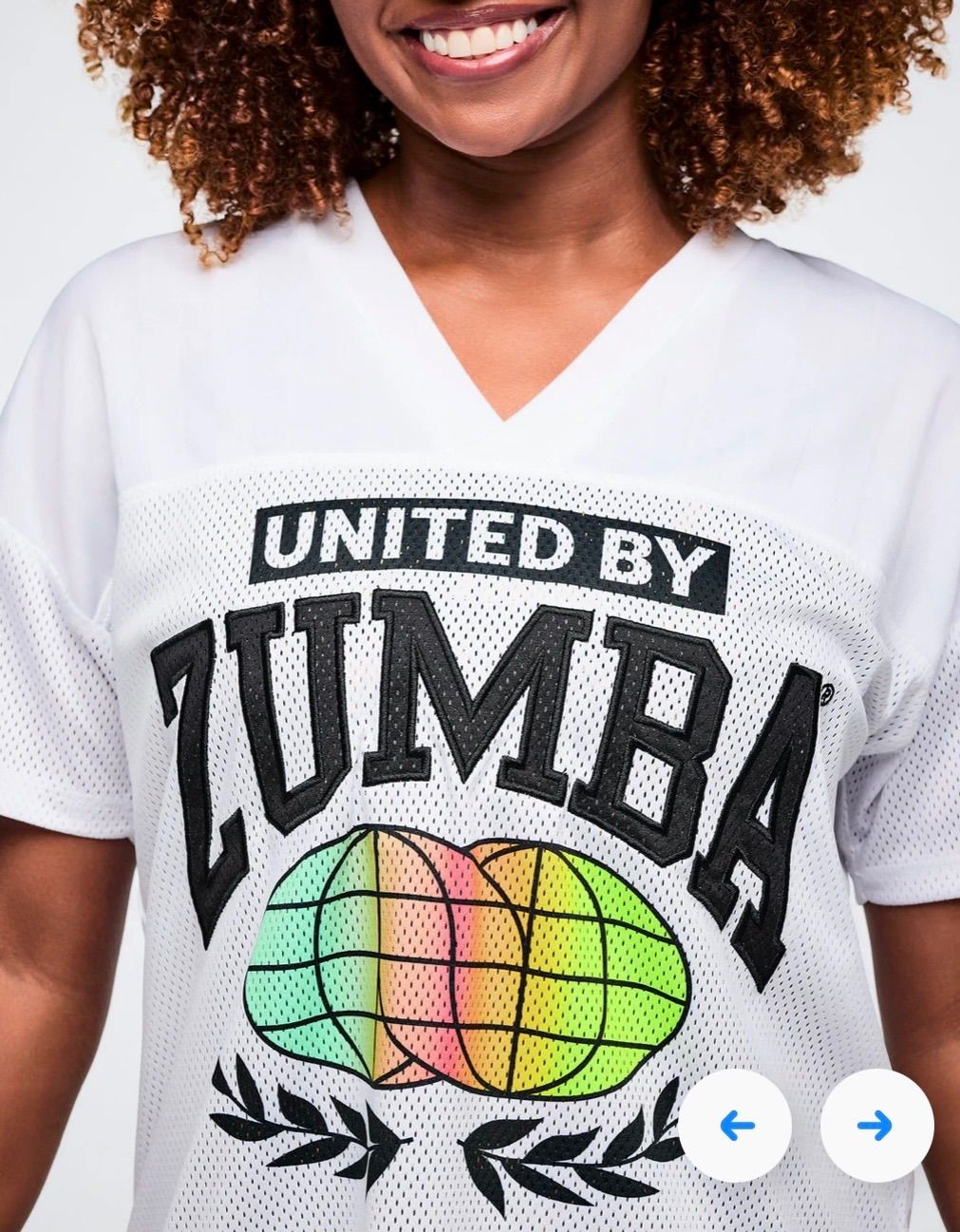 Worldwide V-Neck Mesh Top ズンバ 正規品 ZUMBA - メルカリ