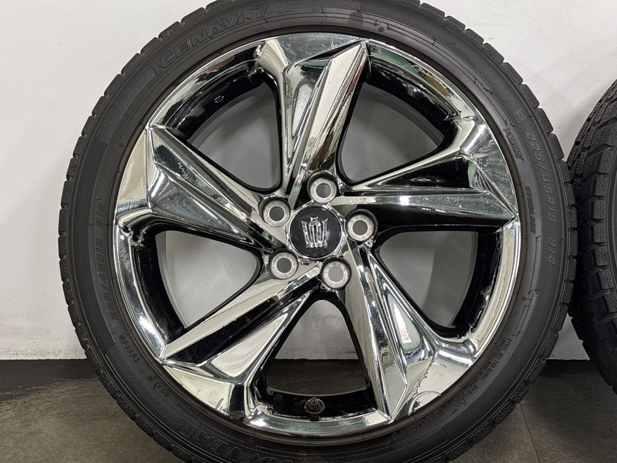 スパッタリング】トヨタ 220 クラウン RS 純正 18in 8J +45 PCD114.3